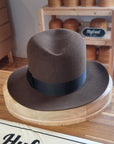 LEIFUR Raven Crown FEDORA | RABBIT & HARE DELUXE BLEND | MULTIPLE SIZE AVAILABLE - Hufvud