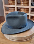 PLAYBOY FEDORA | BEAVER HUNDRED | EMERALD GRAY COLOR | SIZE 57, US 7 1/8