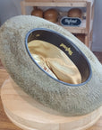 RAGNAR FEDORA | 100% HARE | FAWN COLOR | VELOUR FINISH | SIZE 60, US 7 1/2 - Hufvud