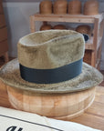 RAGNAR FEDORA | 100% HARE | FAWN COLOR | VELOUR FINISH | SIZE 60, US 7 1/2 - Hufvud