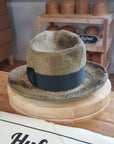 RAGNAR FEDORA | 100% HARE | FAWN COLOR | VELOUR FINISH | SIZE 60, US 7 1/2 - Hufvud