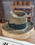 RAGNAR FEDORA | 100% HARE | FAWN COLOR | VELOUR FINISH | SIZE 60, US 7 1/2 - Hufvud