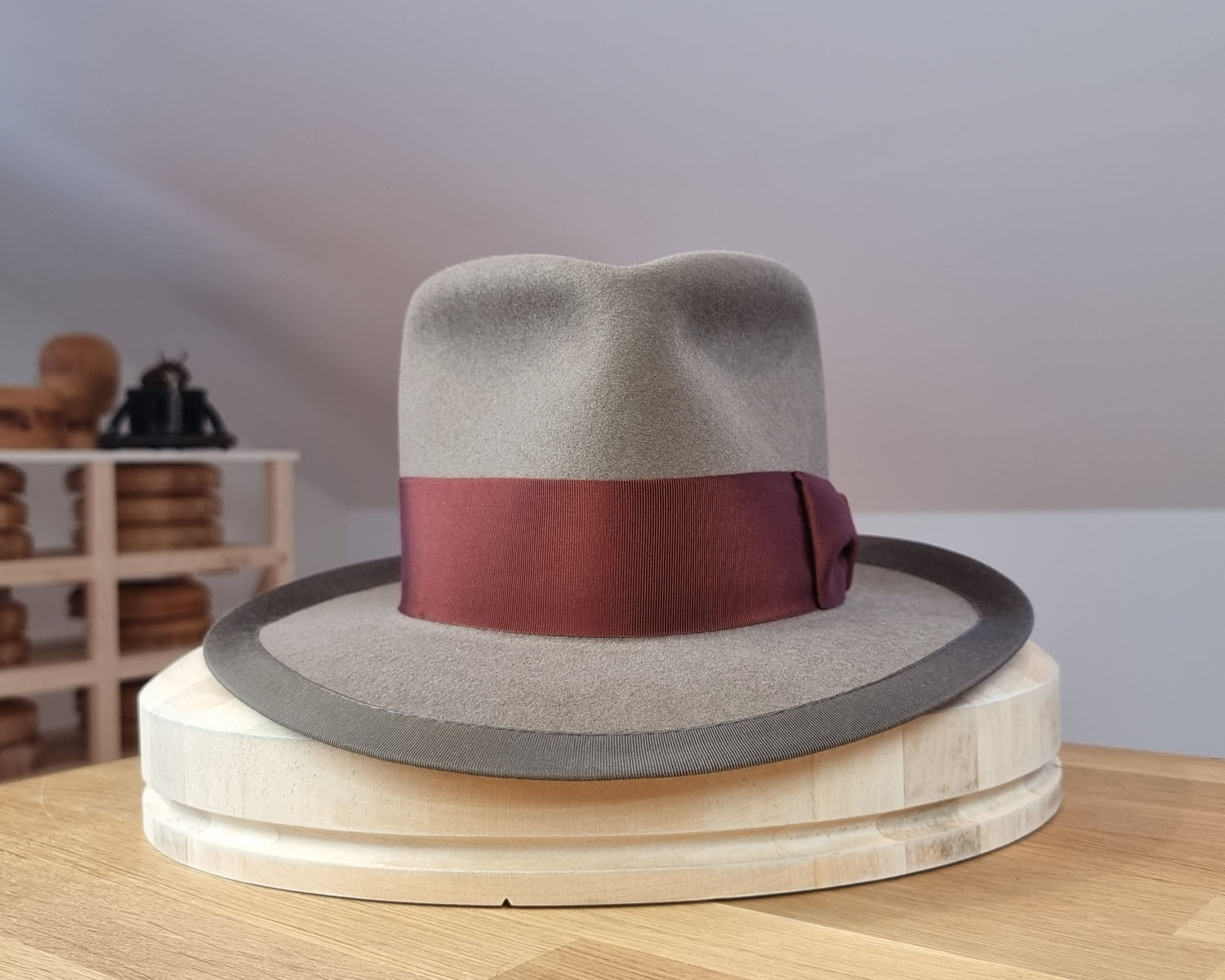 RAGNAR FEDORA | 50X BEAVER BLEND | WHISKEY COLOR |  SIZE 58, US 7 1/4