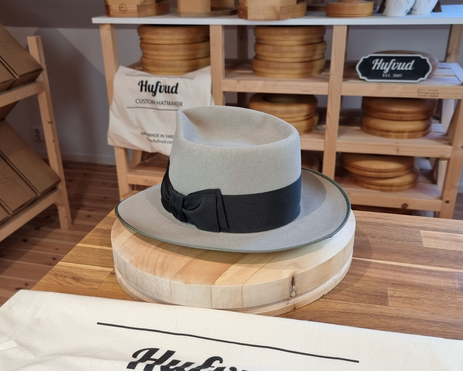 RAGNAR FEDORA | BEAVER FIFTY | DOVE GRAY COLOR | SIZE 58, US 7 1/4 - Hufvud