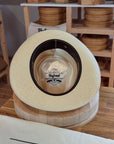 RAGNAR FEDORA | HAND WOVEN ECUADORIAN STRAW | NATURAL COLOR | CUENCA GRADE EIGHT | SIZE 58, US 7 1/4 - Hufvud