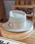 RAGNAR FEDORA | RABBIT & HARE DELUXE BLEND FELT | SILVERBELLY COLOR | MULTIPLE SIZE AVAILABLE - Hufvud