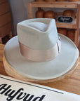 RAGNAR FEDORA | RABBIT & HARE DELUXE BLEND FELT | SILVERBELLY COLOR | MULTIPLE SIZE AVAILABLE - Hufvud