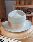 RAGNAR FEDORA | RABBIT & HARE DELUXE BLEND FELT | SILVERBELLY COLOR | MULTIPLE SIZE AVAILABLE - Hufvud