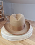 SVEN HOMBURG | 50X BEAVER BLEND | CAMEL COLOR | SIZE 59, US 7 3/8