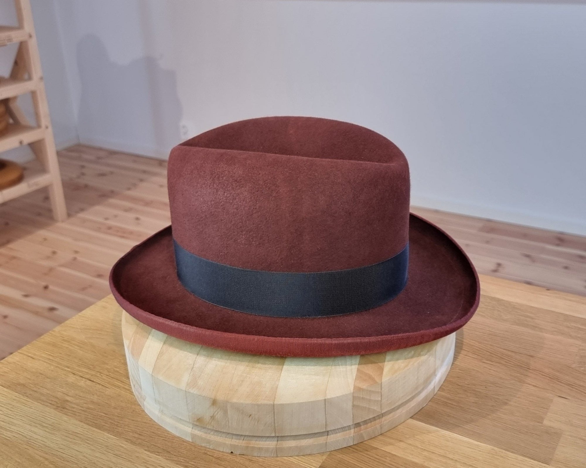 WESTERN HJALMAR HOMBURG | RUSTIC COPPER COLOR | 100X BEAVER | SIZE 60, US 7 1/2