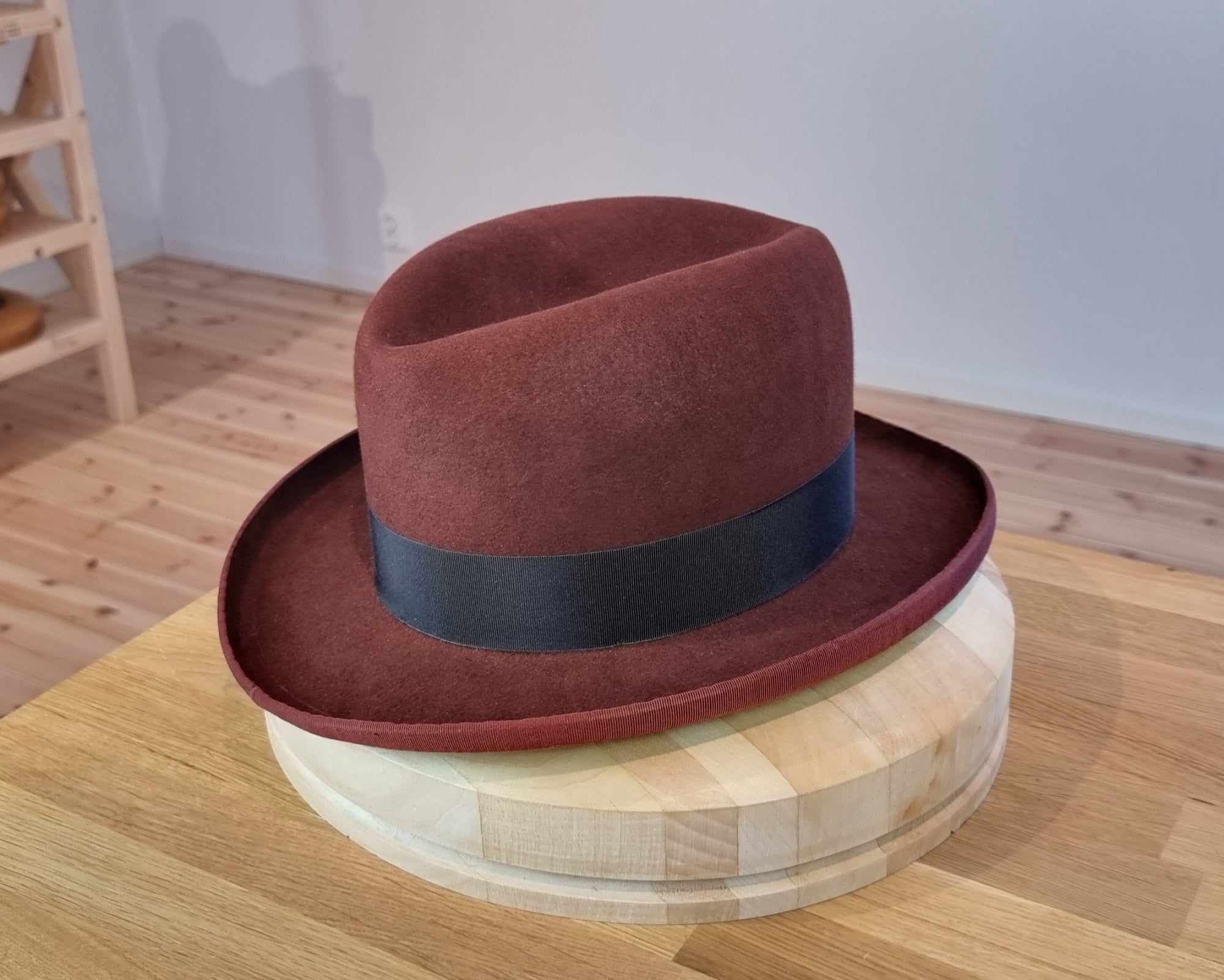 WESTERN HJALMAR HOMBURG | RUSTIC COPPER COLOR | 100X BEAVER | SIZE 60, US 7 1/2