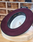 WHIPPET FEDORA | 100X NUTRIA | PLUM COLOR | SIZE 58, US 7 1/4