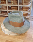 WHIPPET FEDORA | 100X NUTRIA | SAGE COLOR | SIZE 59, US 7 3/8
