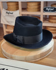WHIPPET FEDORA | 50X BEAVER BLEND | BLACK | SIZE 62, US 7 3/4 - Hufvud