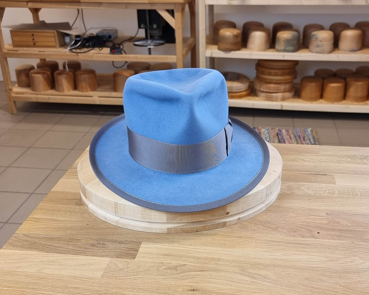 WHIPPET FEDORA | 50X BEAVER BLEND | MAJESTIC BLUE | SIZE 62, US 7 3/4