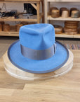 WHIPPET FEDORA | 50X BEAVER BLEND | MAJESTIC BLUE | SIZE 62, US 7 3/4