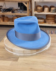 WHIPPET FEDORA | 50X BEAVER BLEND | MAJESTIC BLUE | SIZE 62, US 7 3/4