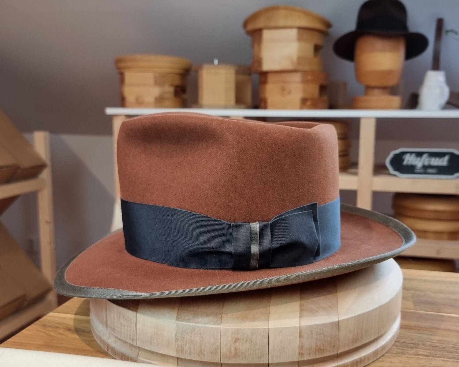 WHIPPET FEDORA | BEAVER FIFTY | COGNAC COLOR | SIZE 61, US 7 5/8