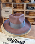WHIPPET FEDORA | BEAVER FIFTY | DUSTY ROSE COLOR | SIZE 61, US 7 5/8