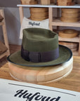 WHIPPET FEDORA | BEAVER HUNDRED | MOSS GREEN | SIZE 58, US 7 1/4 - Hufvud