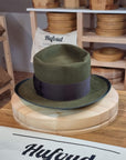 WHIPPET FEDORA | BEAVER HUNDRED | MOSS GREEN | SIZE 58, US 7 1/4 - Hufvud