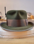 WHIPPET FEDORA | DELUXE RABBIT & HARE BLEND | MOSS GREEN | SIZE 60, US 7 1/2