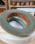 WHIPPET FEDORA | DELUXE RABBIT & HARE BLEND | SAGE GREEN | SIZE 59, US 7 3/8
