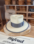 WHIPPET FEDORA | HAND WOVEN ECUADORIAN STRAW | NATURAL COLOR | SIZE 58, US 7 1/4