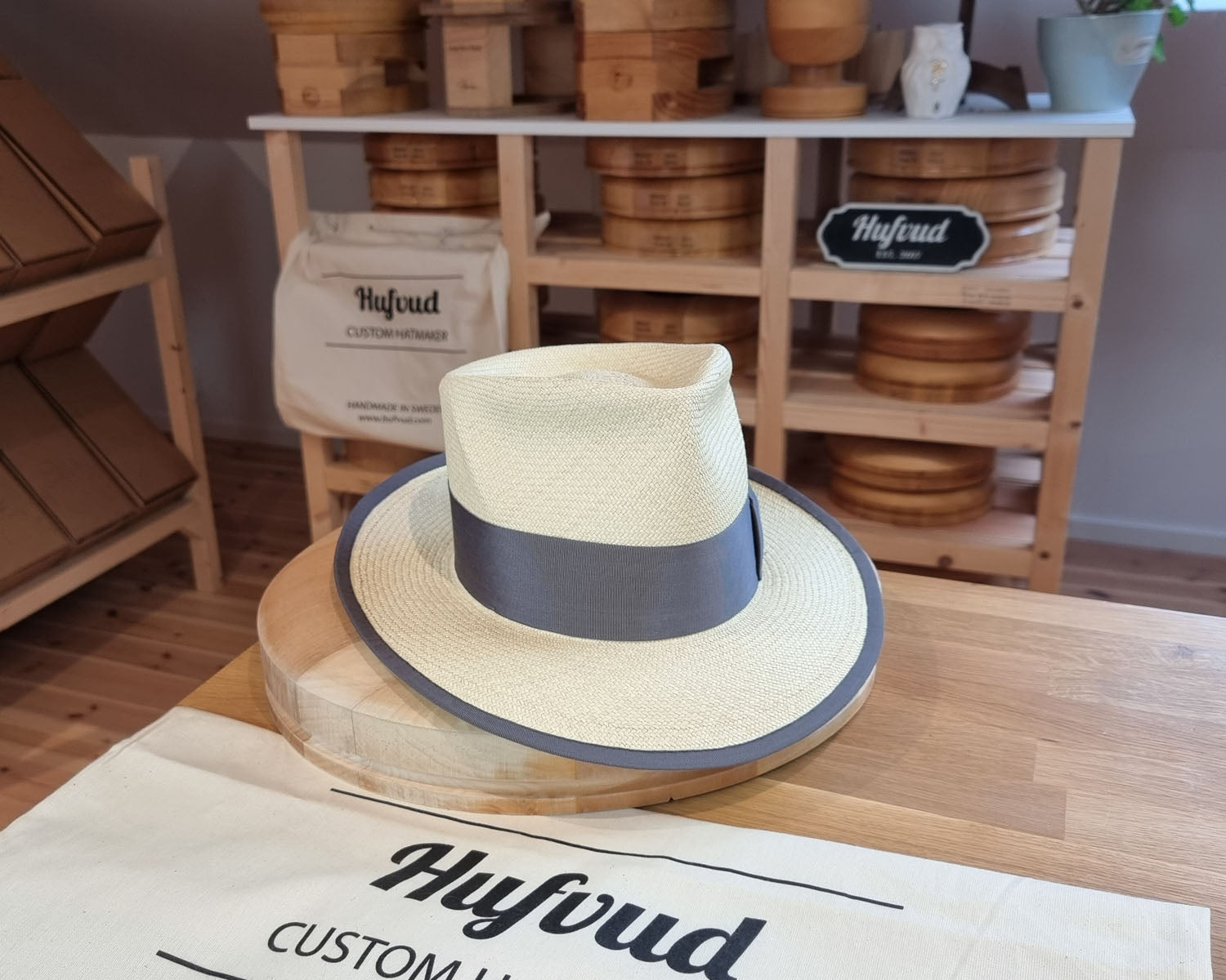WHIPPET FEDORA | HAND WOVEN ECUADORIAN STRAW | NATURAL COLOR | SIZE 58, US 7 1/4