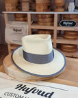 WHIPPET FEDORA | HAND WOVEN ECUADORIAN STRAW | NATURAL COLOR | SIZE 58, US 7 1/4