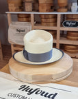 WHIPPET FEDORA | HAND WOVEN ECUADORIAN STRAW | NATURAL COLOR | SIZE 58, US 7 1/4