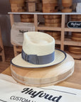 WHIPPET FEDORA | HAND WOVEN ECUADORIAN STRAW | NATURAL COLOR | SIZE 58, US 7 1/4