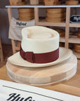 WHIPPET FEDORA | HAND WOVEN ECUADORIAN STRAW | NATURAL COLOR | SIZE 62, US 7 3/4