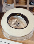 WHIPPET FEDORA | HAND WOVEN ECUADORIAN STRAW | NATURAL COLOR | SIZE 62, US 7 3/4