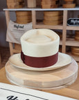 WHIPPET FEDORA | HAND WOVEN ECUADORIAN STRAW | NATURAL COLOR | SIZE 62, US 7 3/4