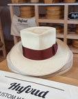 WHIPPET FEDORA | HAND WOVEN ECUADORIAN STRAW | NATURAL COLOR | SIZE 62, US 7 3/4