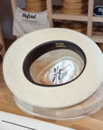 WHIPPET FEDORA | HAND WOVEN ECUADORIAN STRAW | NATURAL COLOR | SIZE 62, US 7 3/4