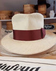 WHIPPET FEDORA | HAND WOVEN ECUADORIAN STRAW | NATURAL COLOR | SIZE 62, US 7 3/4