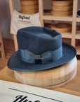 WHIPPET FEDORA | RABBIT & HARE DELUXE BLEND | OCEAN COLOR | SIZE 58, US 7 1/4 - Hufvud