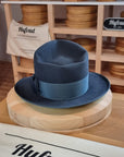 WHIPPET FEDORA | RABBIT & HARE DELUXE BLEND | OCEAN COLOR | SIZE 58, US 7 1/4 - Hufvud