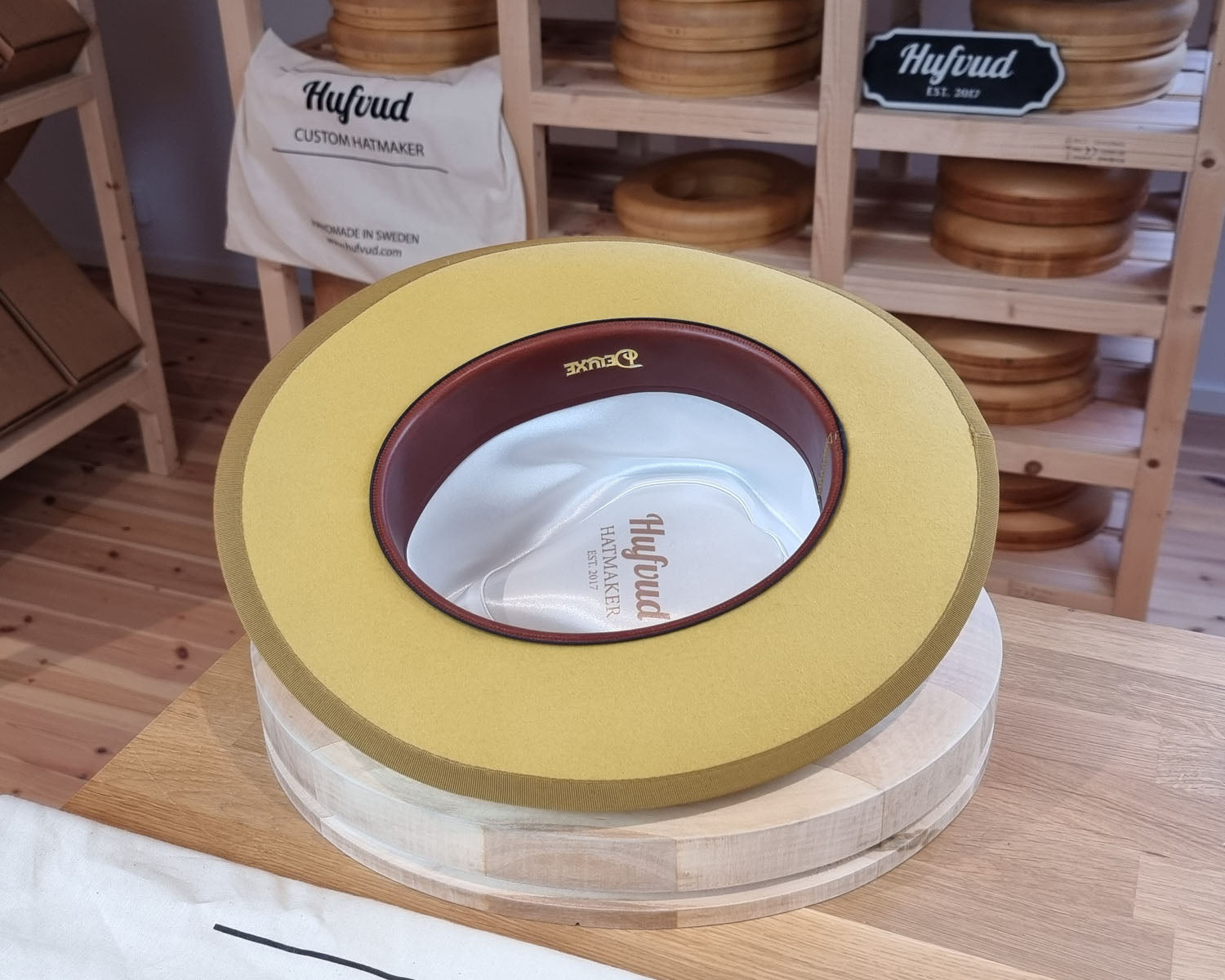 WHIPPET FEDORA | RABBIT &amp; HARE DELUXE BLEND | SUNSHINE COLOR | SIZE 59, US 7 3/8