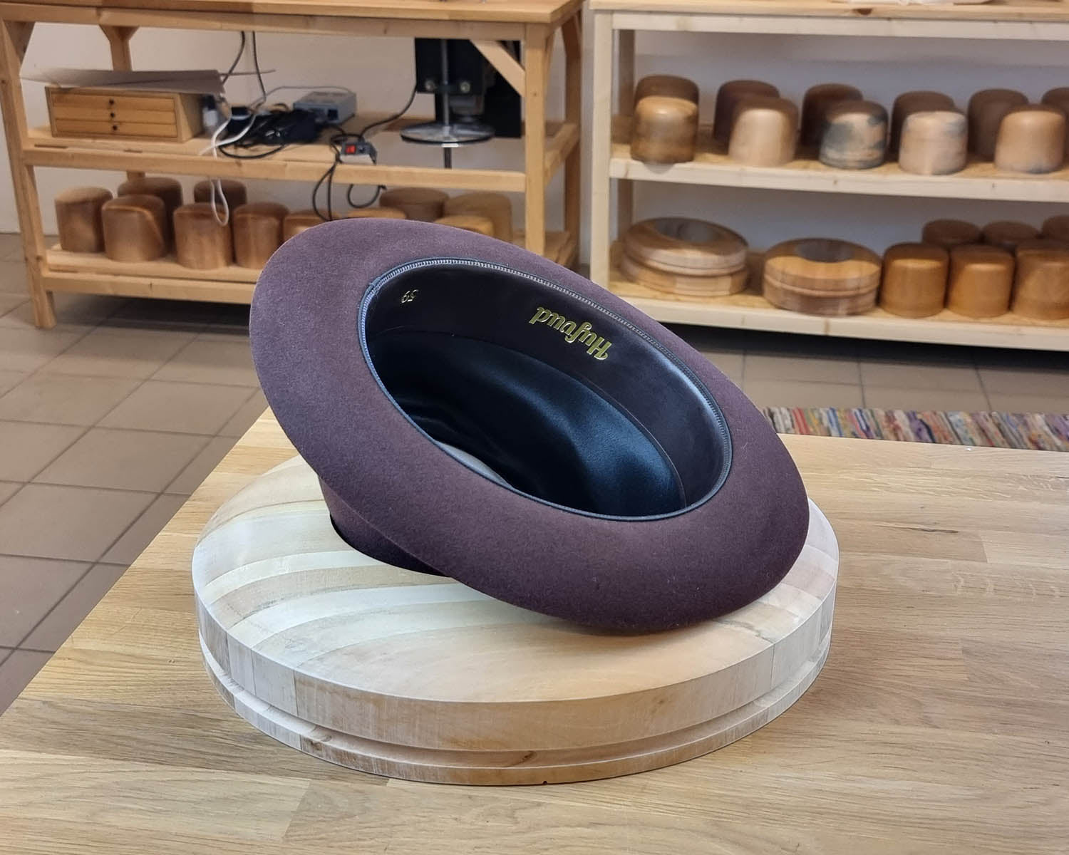 1930s FEDORA | DARK RUST BROWN COLOR | 30X BEAVER BLEND | SIZE 59, US 7 3/8