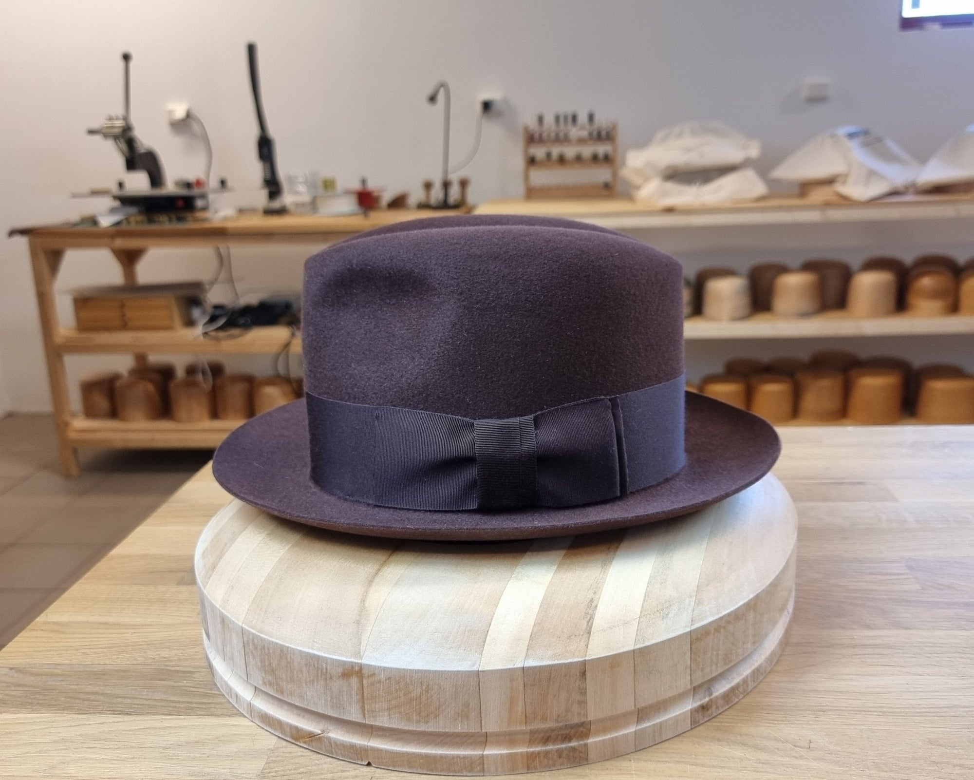 1930s FEDORA | DARK RUST BROWN COLOR | 30X BEAVER BLEND | SIZE 59, US 7 3/8