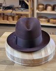 1930s FEDORA | DARK RUST BROWN COLOR | 30X BEAVER BLEND | SIZE 59, US 7 3/8
