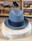 1930s FEDORA | EMERALD GRAY COLOR | 30X BEAVER BLEND | SIZE 57, US 7 1/8