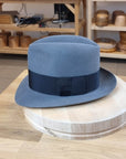 1930s FEDORA | EMERALD GRAY COLOR | 30X BEAVER BLEND | SIZE 57, US 7 1/8