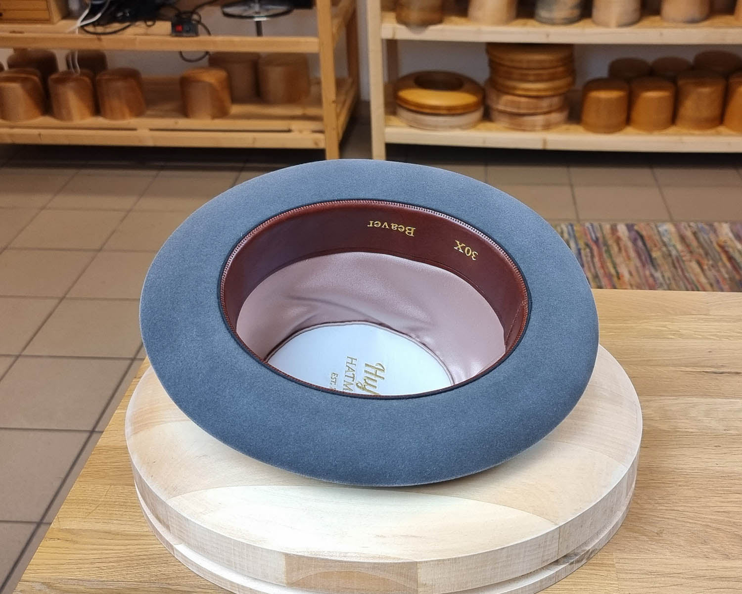 1930s FEDORA | EMERALD GRAY COLOR | 30X BEAVER BLEND | SIZE 57, US 7 1/8