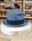 1930s FEDORA | EMERALD GRAY COLOR | 30X BEAVER BLEND | SIZE 57, US 7 1/8