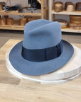 1930s FEDORA | EMERALD GRAY COLOR | 30X BEAVER BLEND | SIZE 57, US 7 1/8