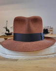 LEIFUR FEDORA | COGNAC | 50X BEAVER BLEND | SIZE 61, US 7 5/8